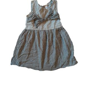 Girls 5T Striped Sleeveless Kids Dress